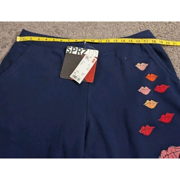New with Tags! Uniqlo x SPRZ NY Andy Warhol Kissing Lips Sweatpants Women's XL - Picture 6 of 7